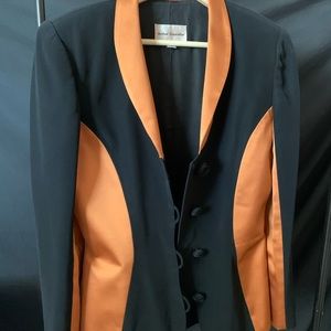 Arthur Doucette Rust and Black Blazer